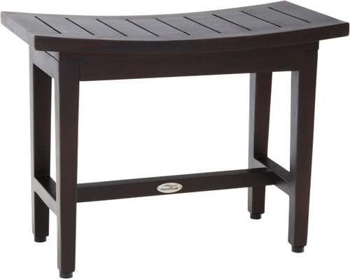 Patented 24" Maluku Lotus Mocha-Shield Teak Shower Bench